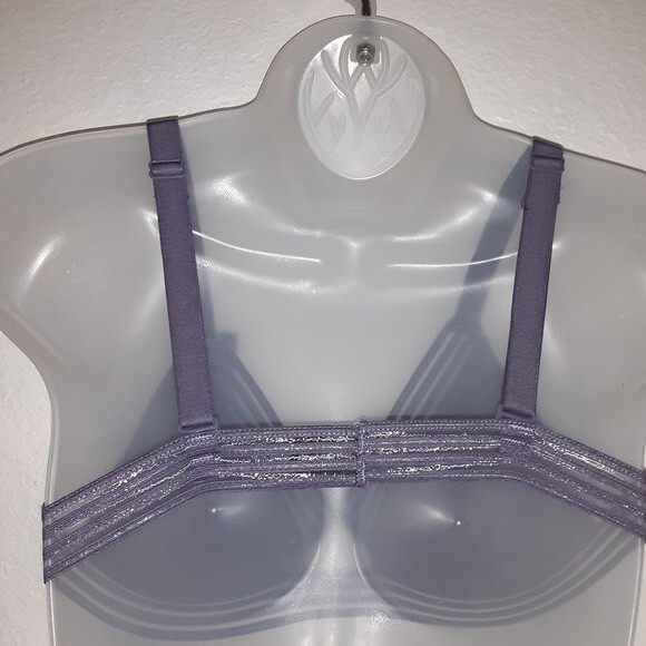 Youmita Medium Gray Ridge Semi-Sheer Bralette & Mesh Lace G String - Picture 2 of 13